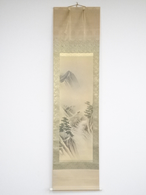JAPANESE HANGING SCROLL / HAND PAINTED / SCENERY